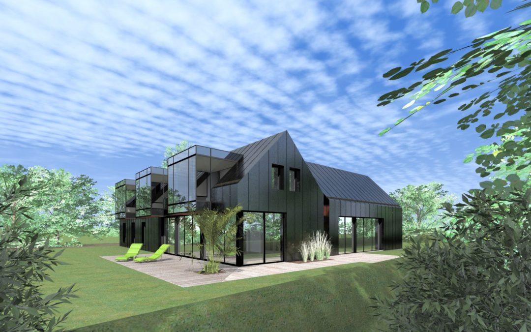 Maison formes originales en cuivre Le Conquet